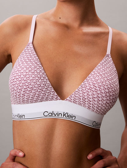 Icon Cotton Modal Lightly Lined Triangle Bralette - Calvin Klein Underwear