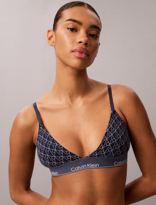 Icon Cotton Modal Lightly Lined Triangle Bralette - Calvin Klein Underwear