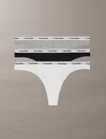 Icon Logo 3-Pack Low Rise Thong - Calvin Klein Underwear