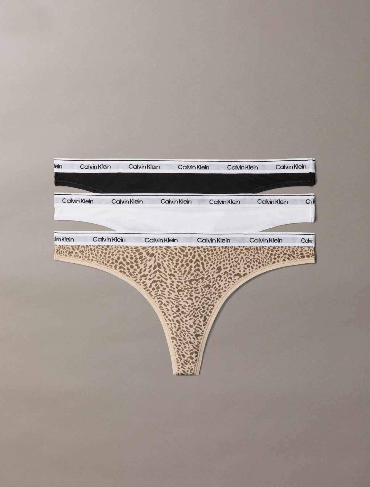 Icon Logo 3-Pack Low Rise Thong - Calvin Klein Underwear