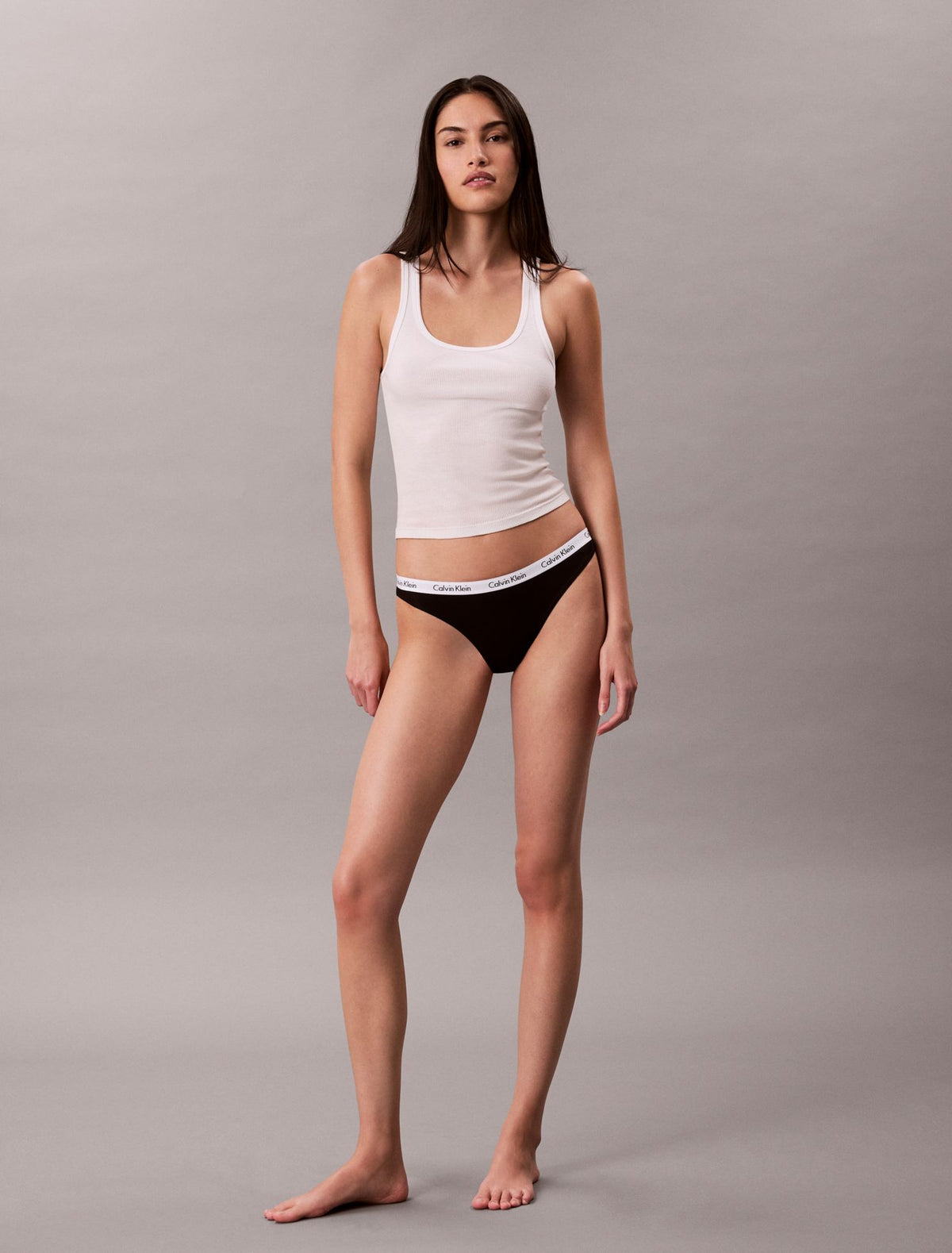 Carousel Cotton Stretch Rib 3-Pack Bikini - Calvin Klein Underwear