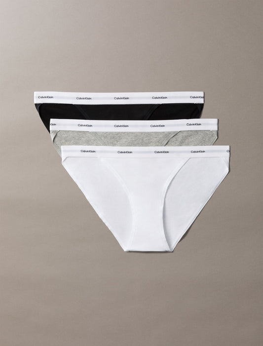 Cotton Stretch Rib 3-Pack String Bikini - Calvin Klein Underwear