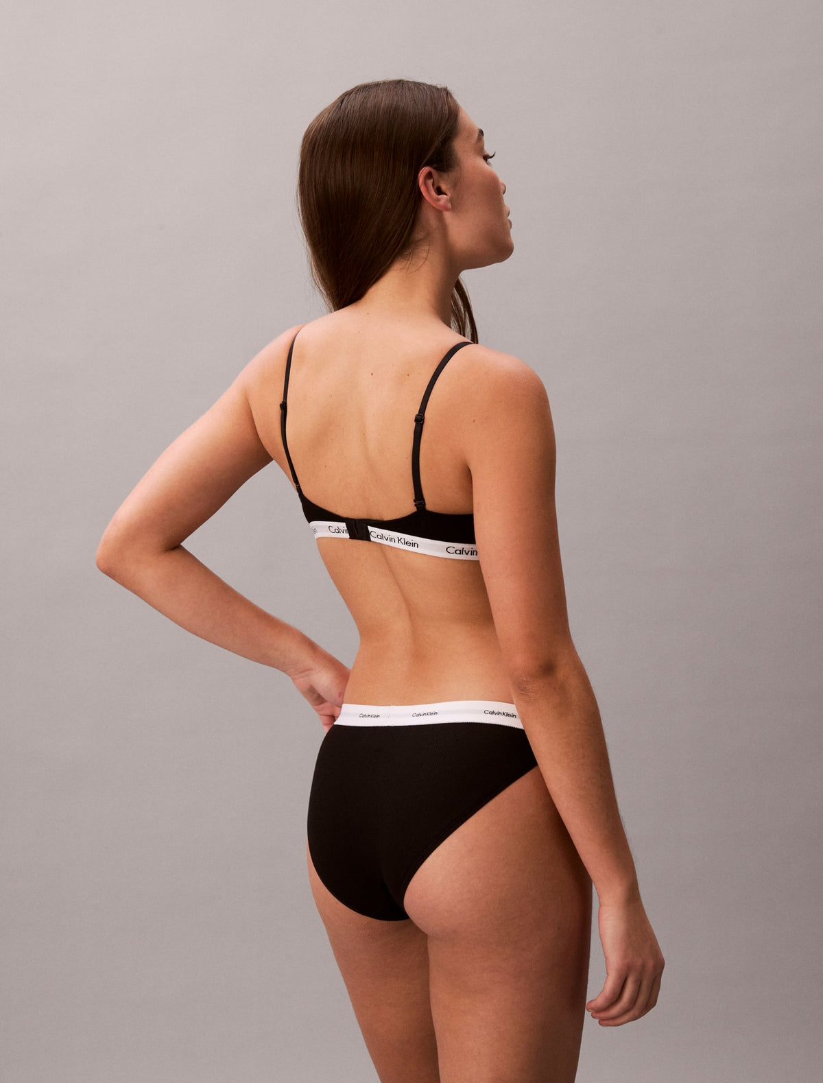 Cotton Stretch Rib 3-Pack String Bikini - Calvin Klein Underwear
