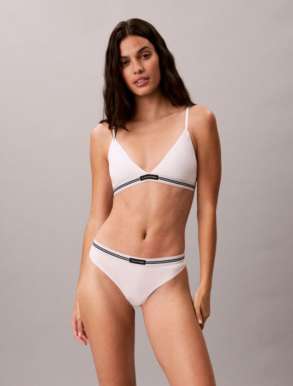 Cotton Stretch Jacquard Logo Patch 3-Pack Thong - Calvin Klein Underwear