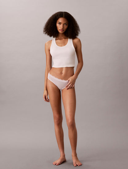 Microfiber Stretch with Lace 3-Pack Thong - Calvin Klein Underwear