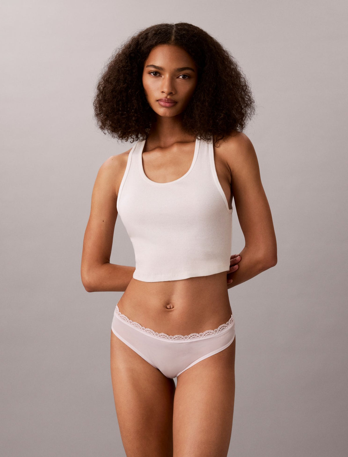 Microfiber Stretch with Lace 3-Pack Thong - Calvin Klein Underwear