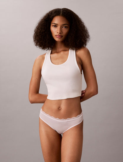 Microfiber Stretch with Lace 3-Pack Thong - Calvin Klein Underwear