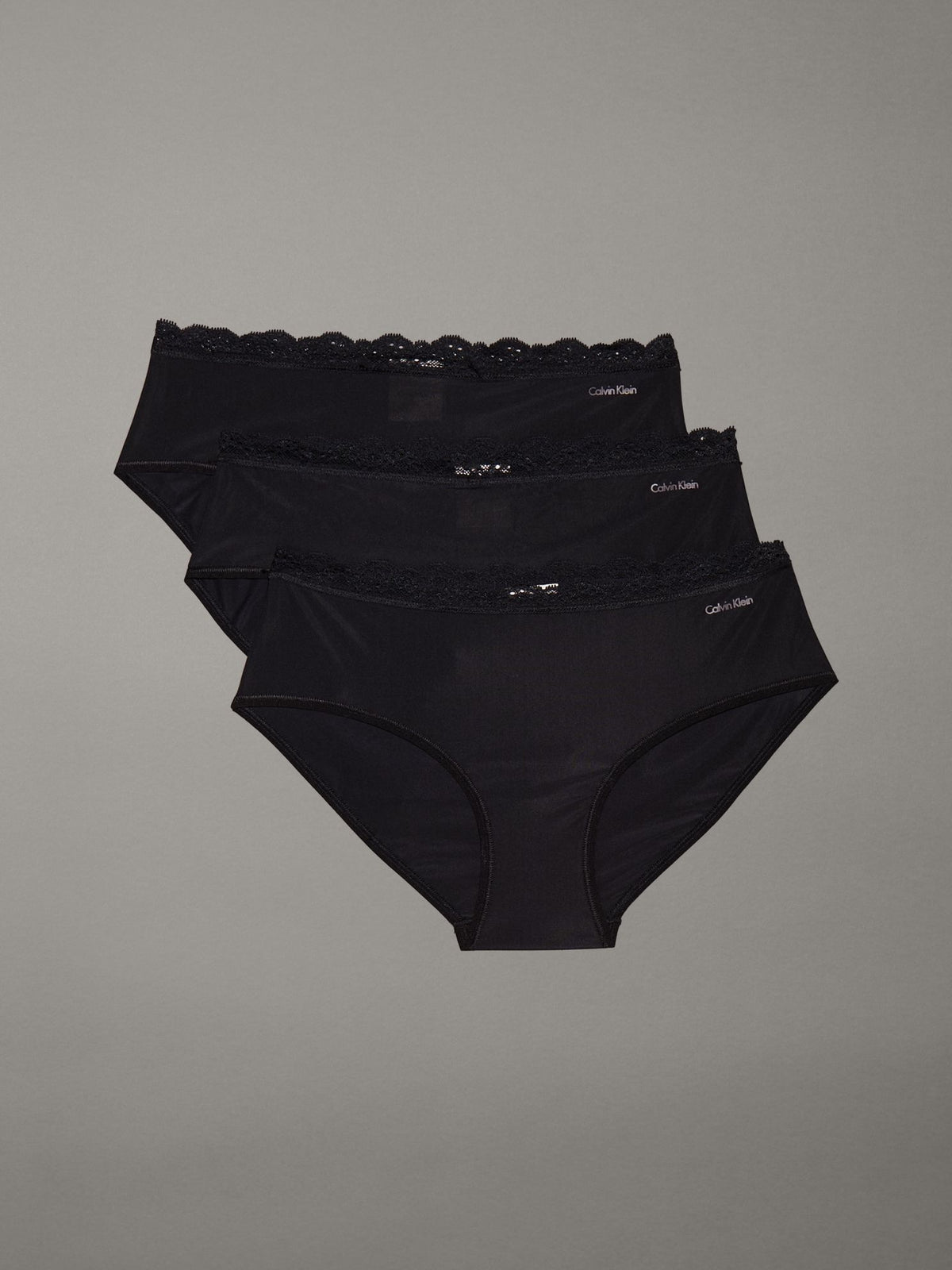 Microfiber Stretch with Lace 3-Pack Hipster - Calvin Klein Underwear
