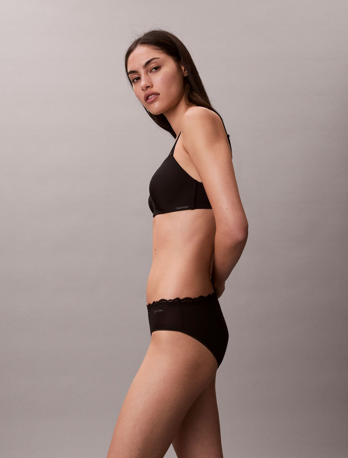 Microfiber Stretch with Lace 3-Pack Hipster - Calvin Klein Underwear