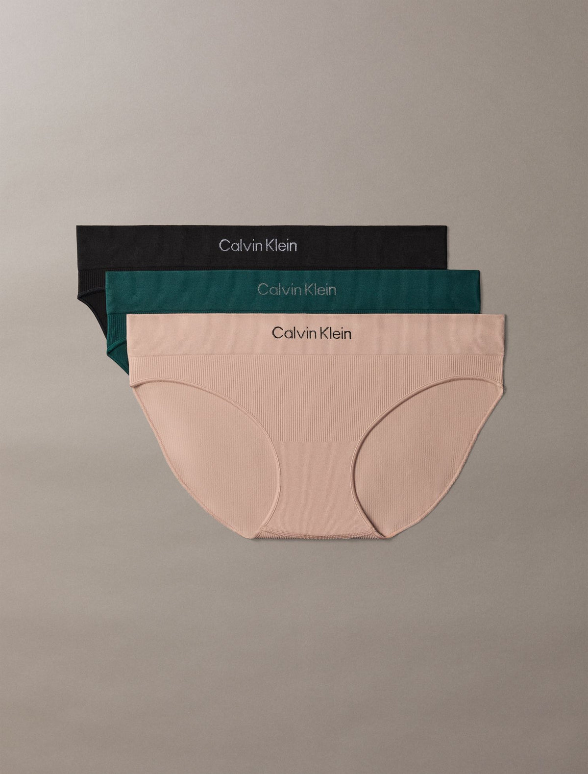 Microfiber Seamless Rib 3-Pack Bikini - Calvin Klein Underwear