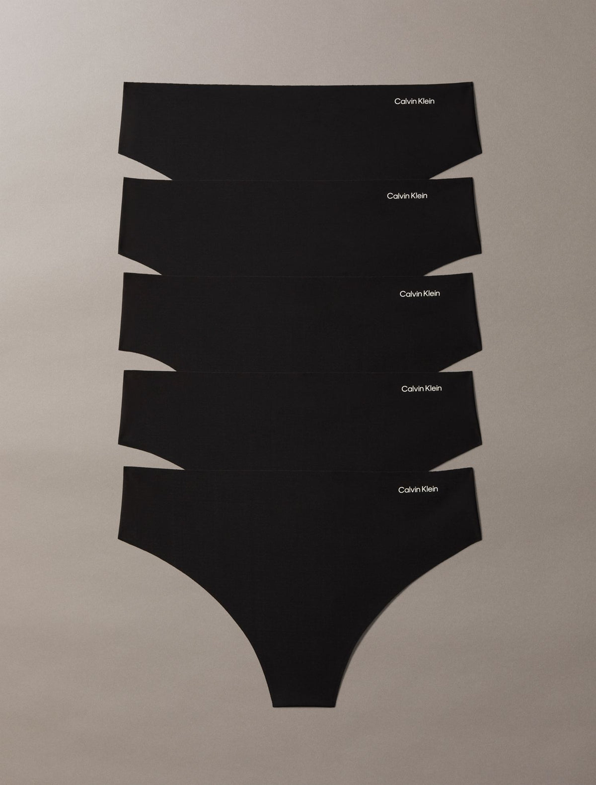 Invisibles Microfiber Stretch 5-Pack Thong - Calvin Klein Underwear