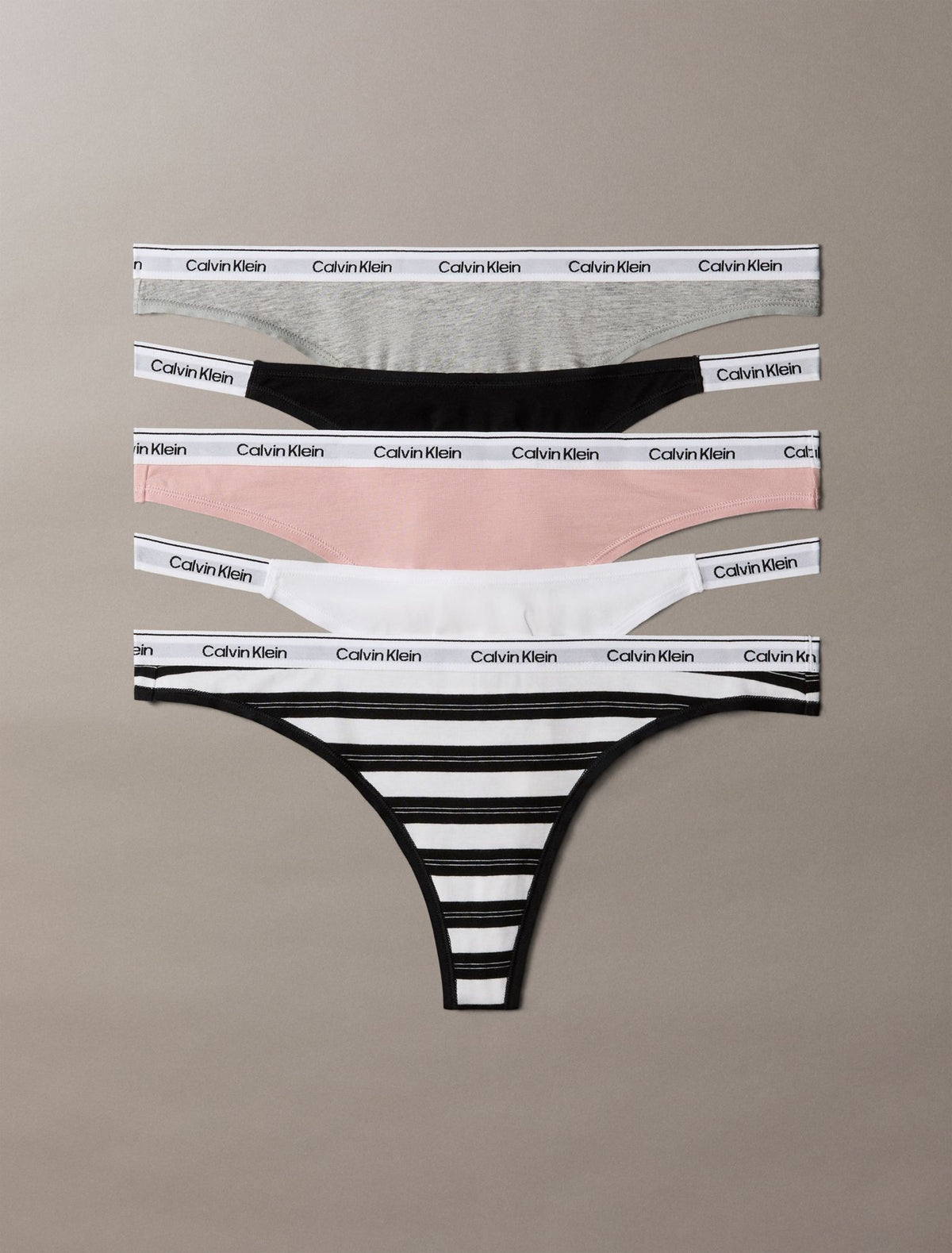 Icon Logo 5-Pack Mixed Thong - Calvin Klein Underwear
