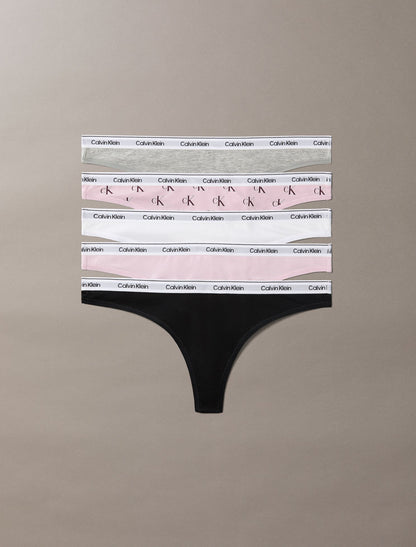 Icon Logo 5-Pack Thong - Calvin Klein Underwear