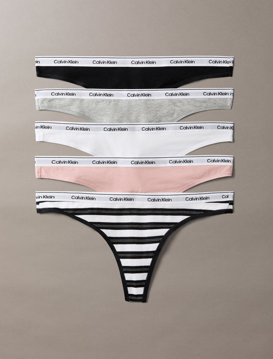 Icon Logo 5-Pack Thong - Calvin Klein Underwear