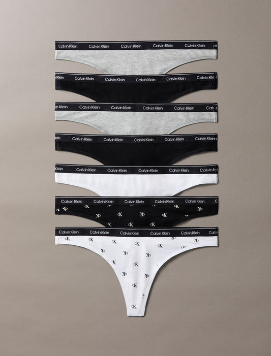 Icon Logo 7-Pack Thong - Calvin Klein Underwear