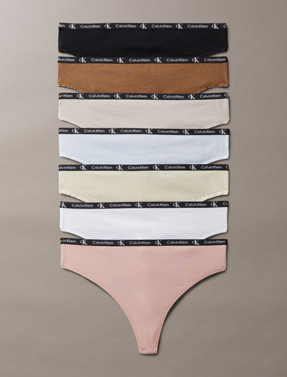 Calvin Klein 1996 Cotton Stretch 7-Pack Modern Thong - Calvin Klein Underwear