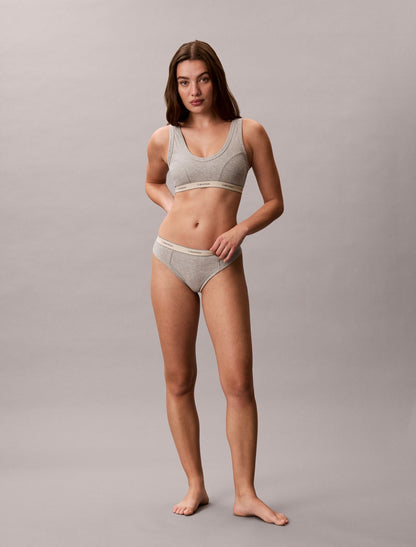Heritage Cotton Stretch Thong - Calvin Klein Underwear