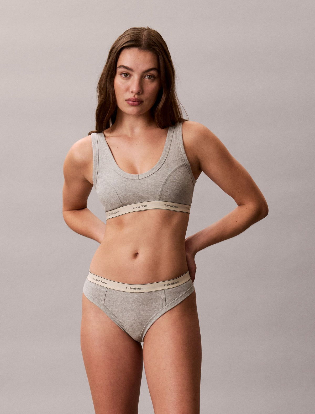 Heritage Cotton Stretch Thong - Calvin Klein Underwear
