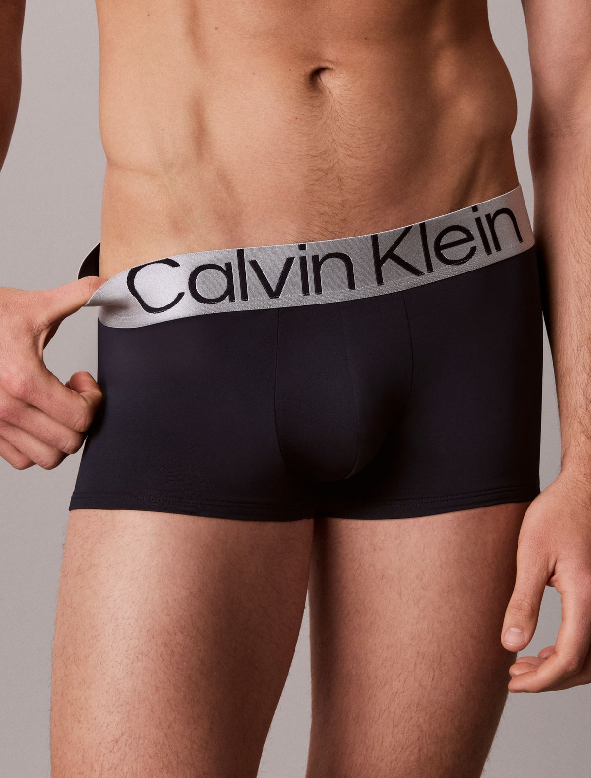 Microfiber Stretch Steel Low Rise Trunk - Calvin Klein Underwear