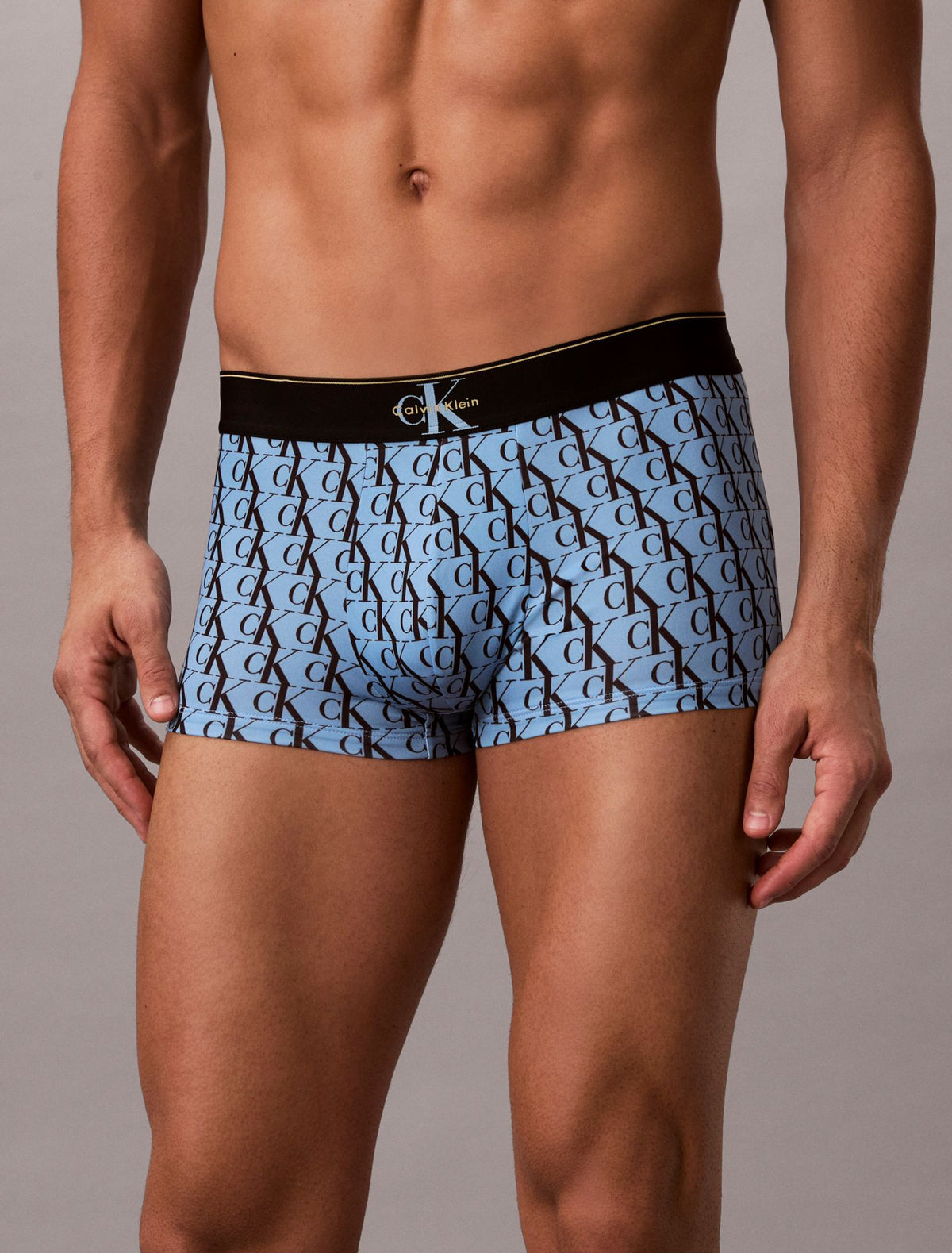 Graphic Monogram Microfiber Stretch Low Rise Trunk - Calvin Klein Underwear