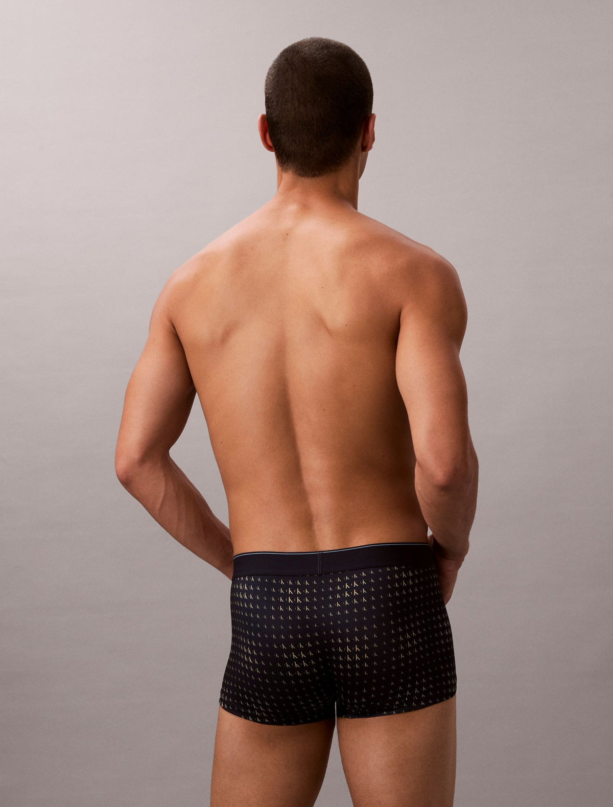 Graphic Monogram Microfiber Stretch Low Rise Trunk - Calvin Klein Underwear