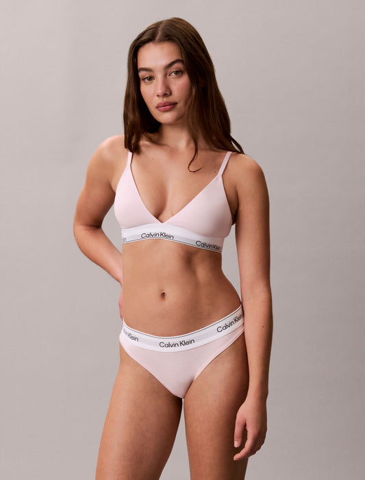 Icon Cotton Modal Lightly Lined Triangle Bralette - Calvin Klein Underwear