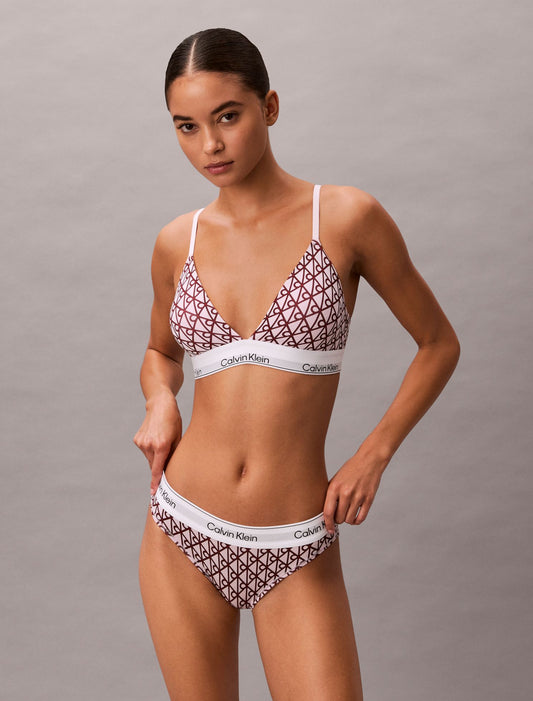 Icon Cotton Modal Lightly Lined Triangle Bralette - Calvin Klein Underwear