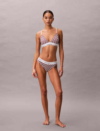 Icon Cotton Modal Lightly Lined Triangle Bralette - Calvin Klein Underwear