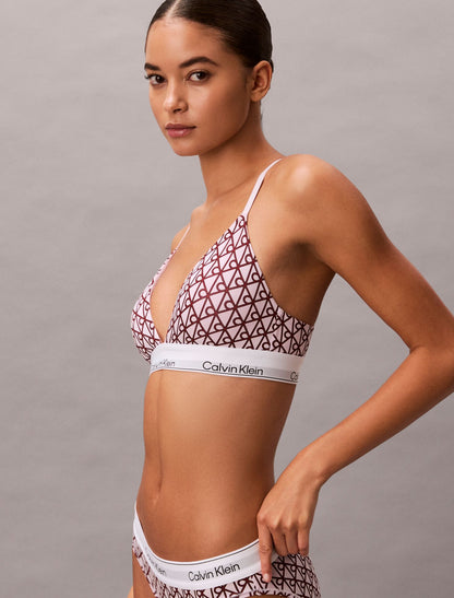 Icon Cotton Modal Lightly Lined Triangle Bralette - Calvin Klein Underwear