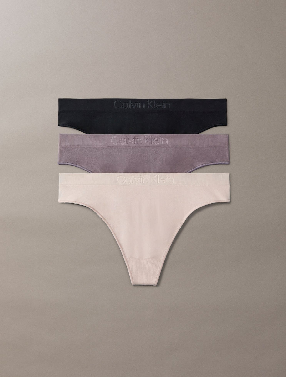 Bonded Flex 3-Pack Mid Rise Thong - Calvin Klein Underwear