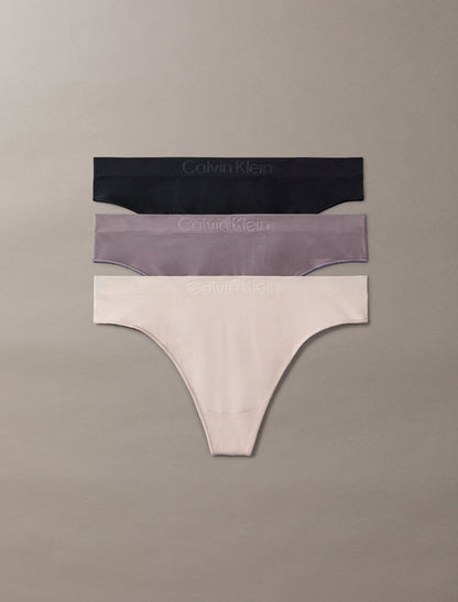 Bonded Flex 3-Pack Mid Rise Thong - Calvin Klein Underwear