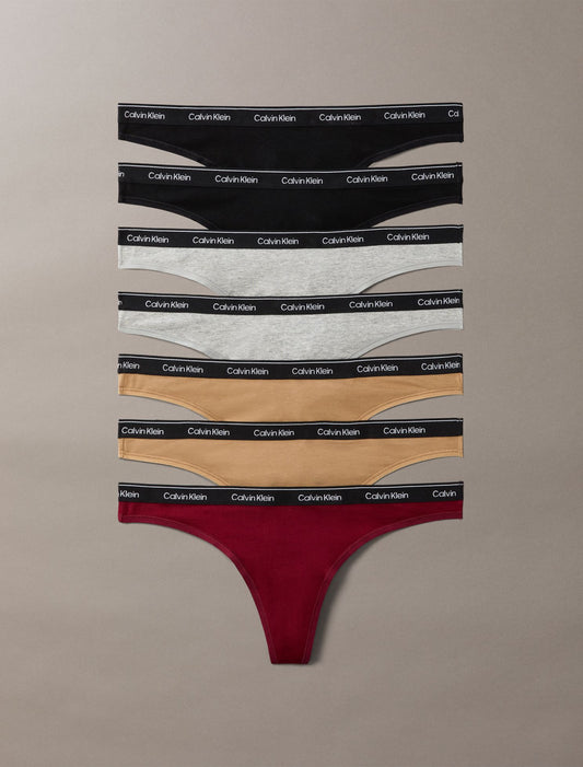 Icon Logo 7-Pack Thong - Calvin Klein Underwear