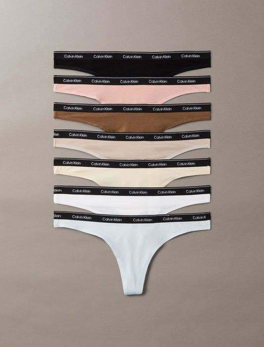 Icon Logo 7-Pack Thong - Calvin Klein Underwear