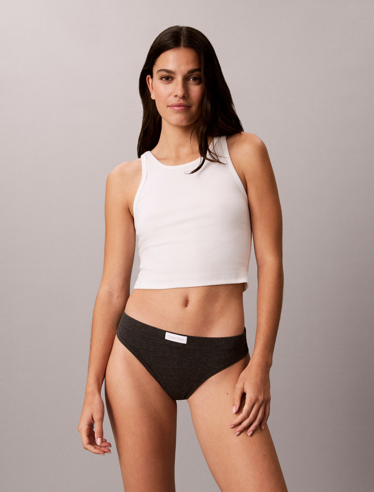 Classic Comfort Cozy Waffle Thong - Calvin Klein Underwear