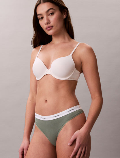 Cotton Stretch Rib Thong - Calvin Klein Underwear