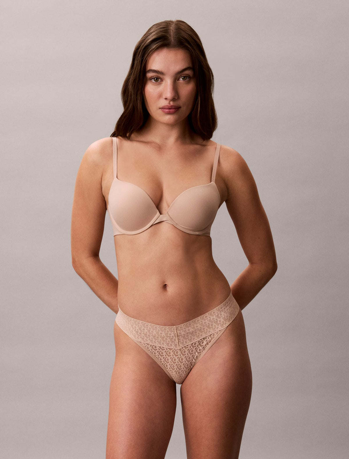 Icon Logo Lace Thong - Calvin Klein Underwear