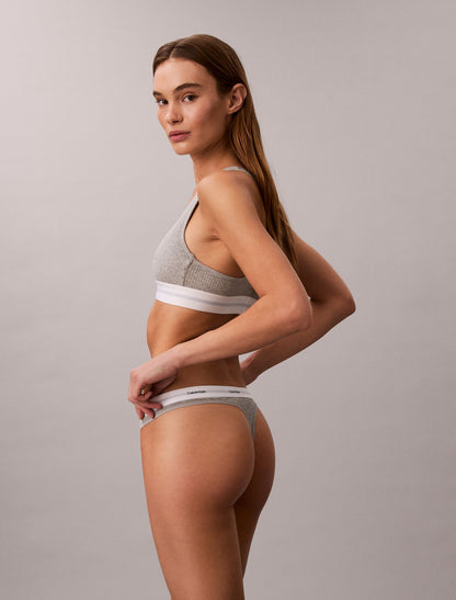 Cotton Stretch Rib Thong - Calvin Klein Underwear