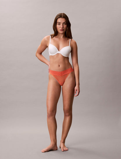 Icon Logo Lace Thong - Calvin Klein Underwear
