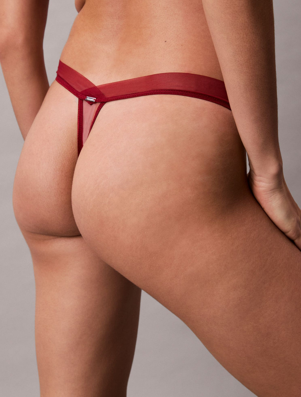 CK Black Floral Lace Thong - Calvin Klein Underwear