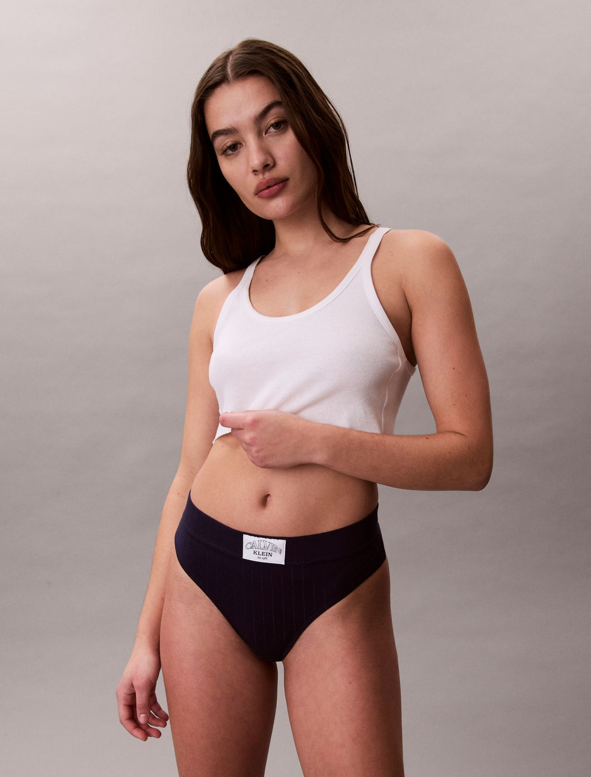 Heritage Classic Cotton Stretch Thong - Calvin Klein Underwear