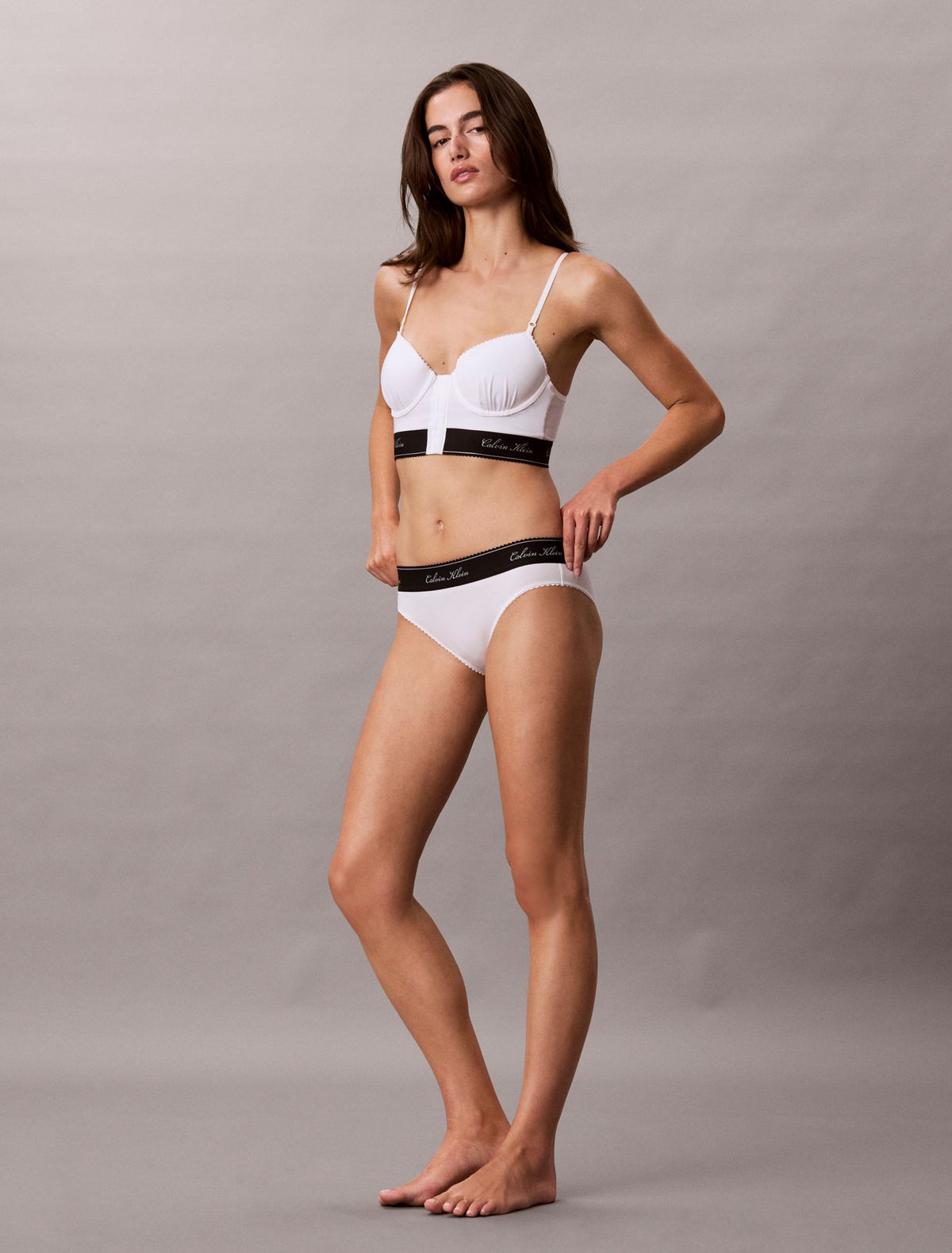 Icon Cotton Modal Script Bikini - Calvin Klein Underwear
