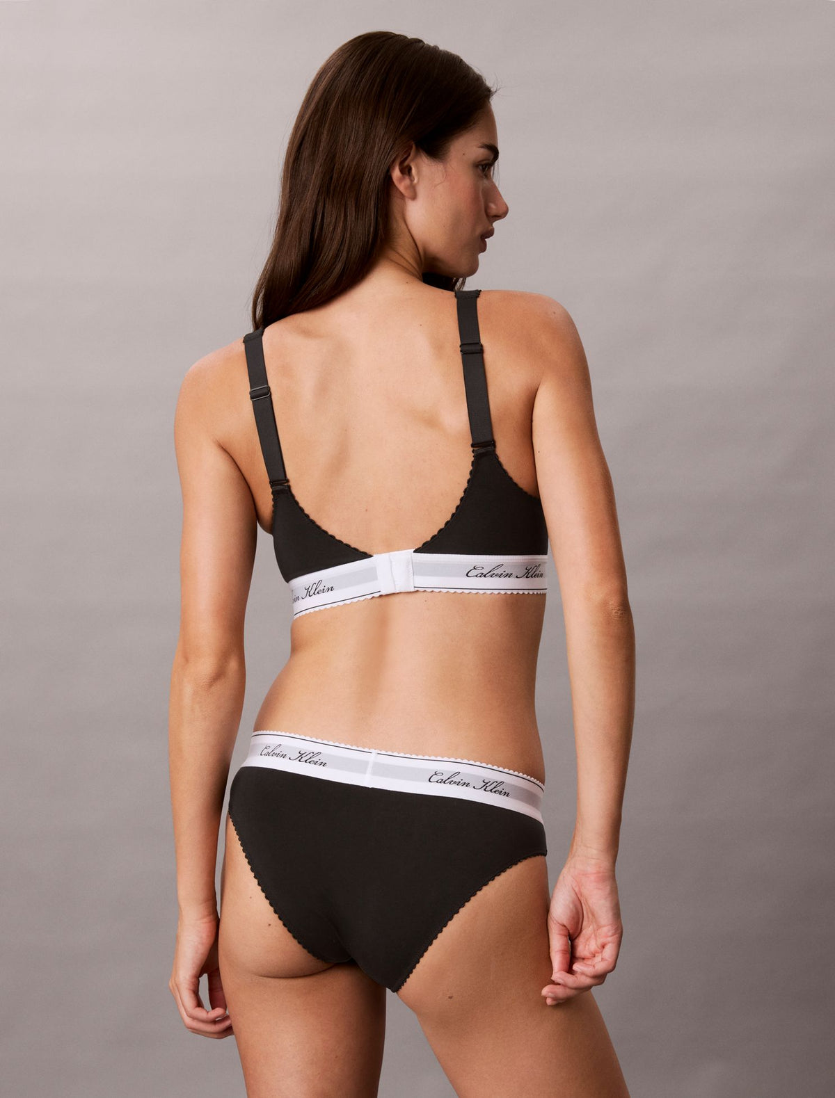 Icon Cotton Modal Script Bikini - Calvin Klein Underwear