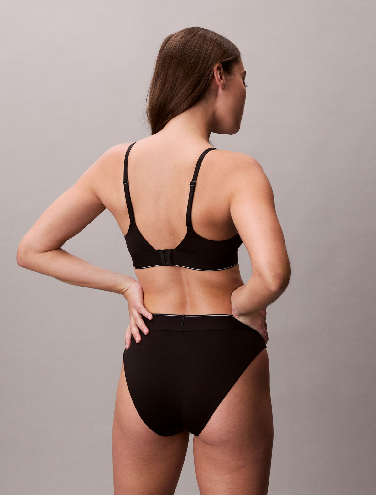 Graphic Monogram Microfiber Stretch High Waist Bikini - Calvin Klein Underwear