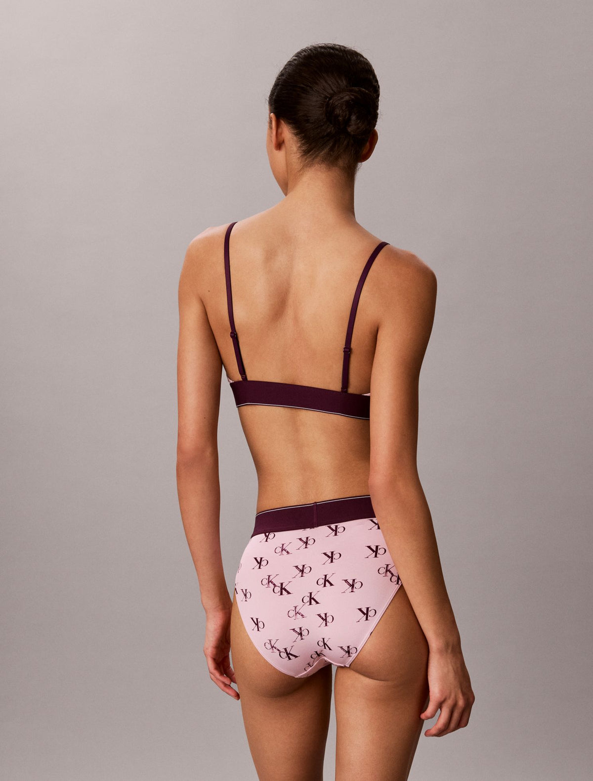 Graphic Monogram Microfiber Stretch High Waist Bikini - Calvin Klein Underwear