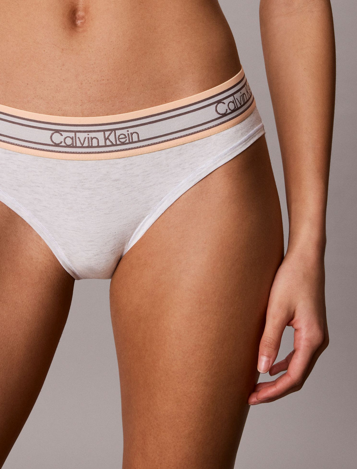 Icon Cotton Modal Stripe Bikini - Calvin Klein Underwear