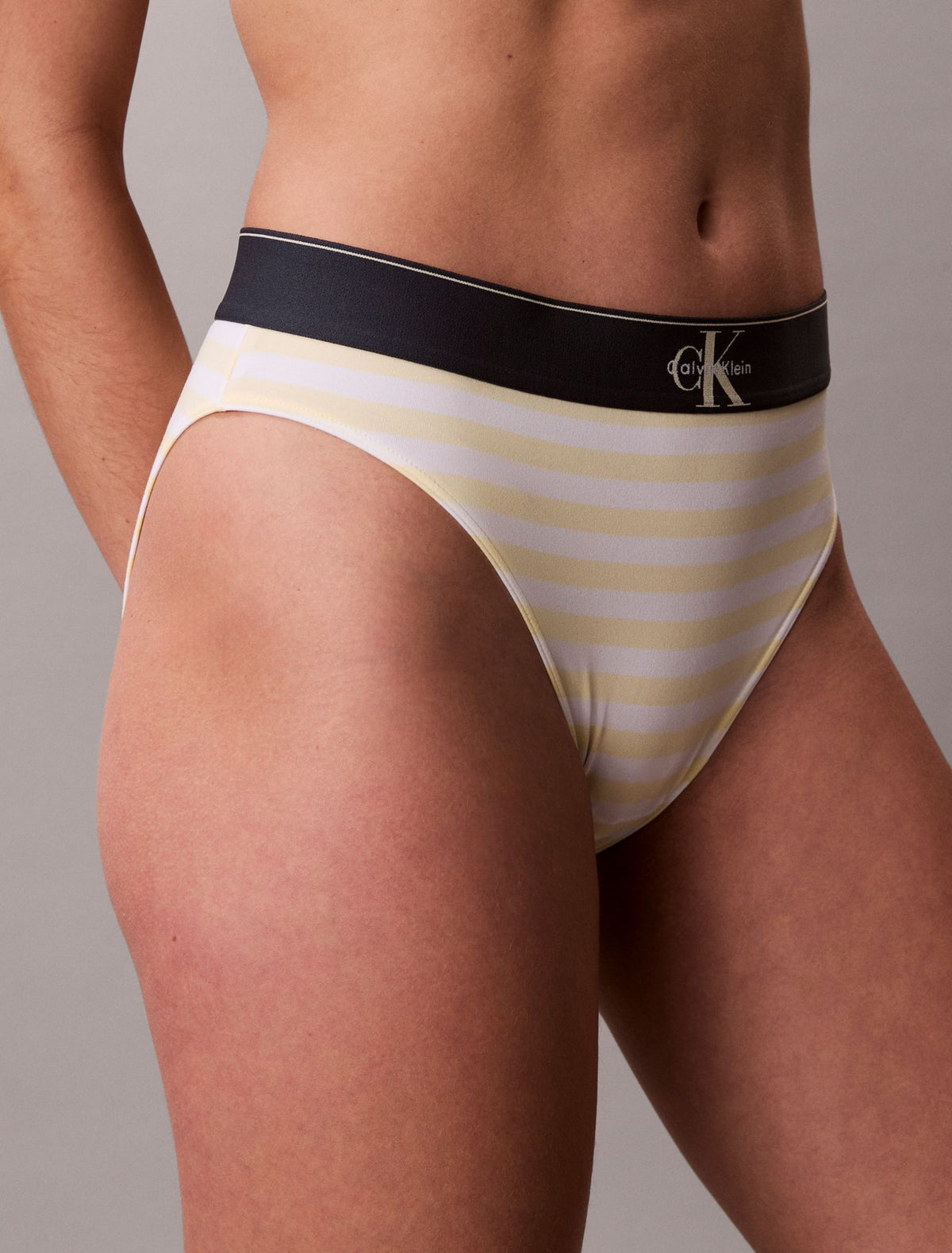 Graphic Monogram Microfiber Stretch High Waist Bikini - Calvin Klein Underwear