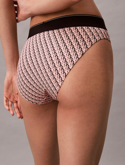 Graphic Monogram Microfiber Stretch High Waist Bikini - Calvin Klein Underwear