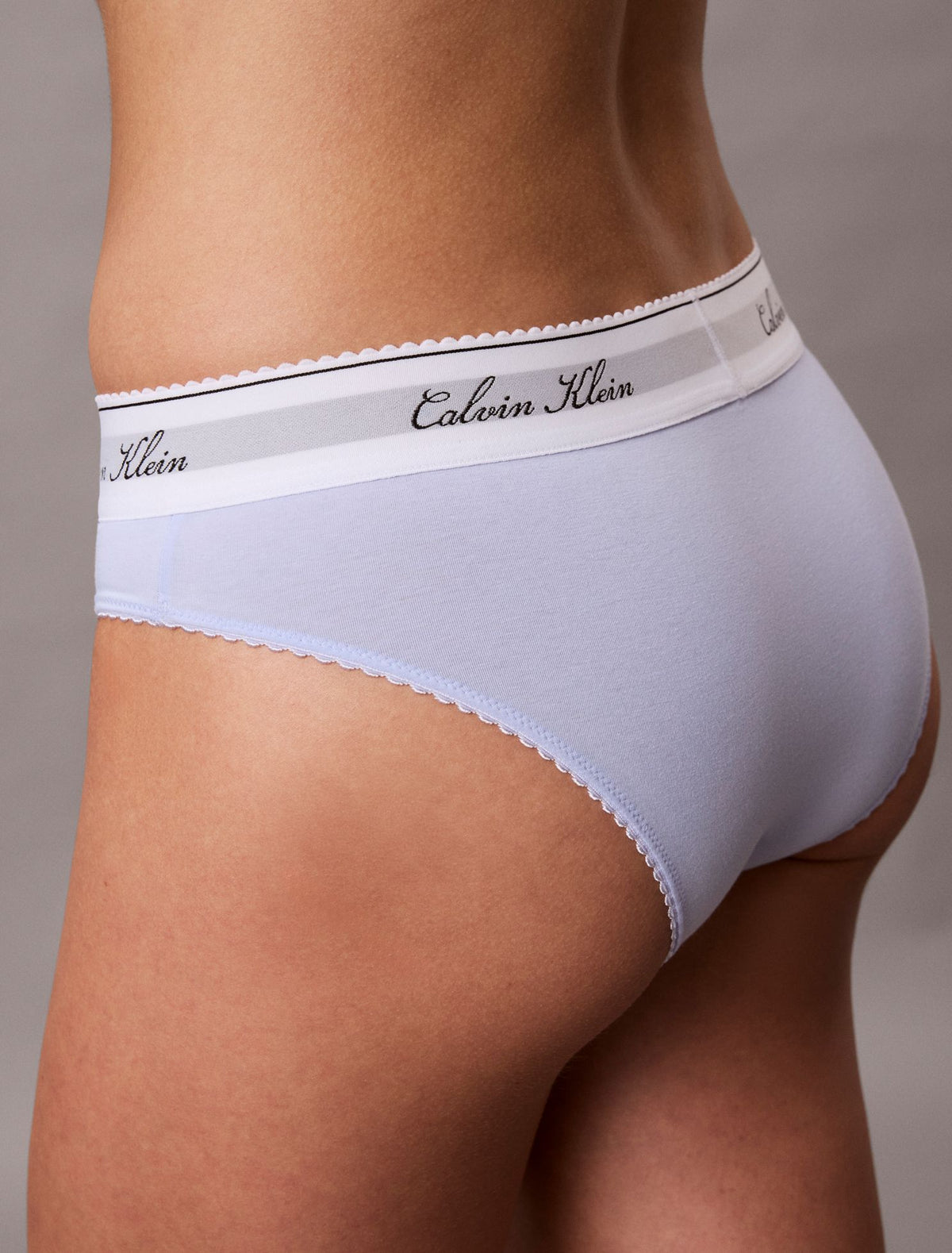 Icon Cotton Modal Script Bikini - Calvin Klein Underwear
