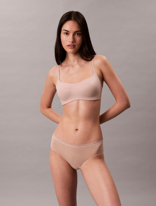 Microfiber Stretch with Lace Hipster - Calvin Klein Underwear