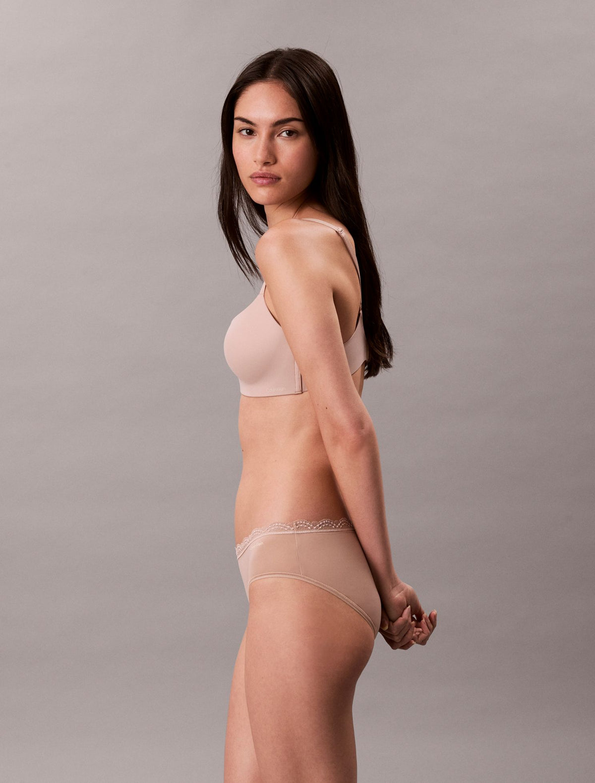 Microfiber Stretch with Lace Hipster - Calvin Klein Underwear